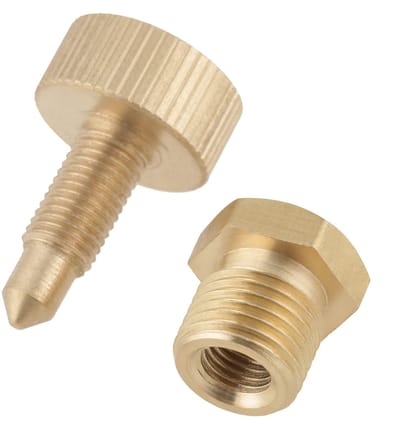 Dailygoods- Ontluchtingsventiel Messing - Vervangende Schroef 10 x 1 mm - Hogedruk Luchtpompen - Efficiëntie Verbeteren - Max. Werkdruk 65 MPa - Gewicht 20 gram - Ventiel