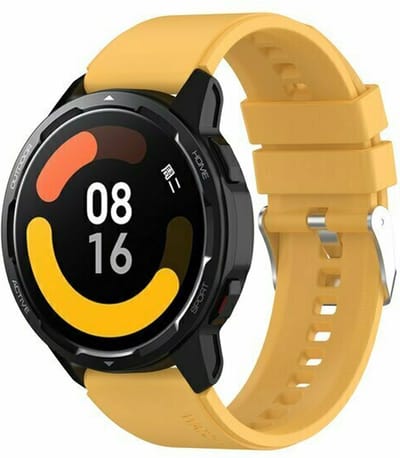 By Qubix - 22mm - Siliconen sportband - Geel - geschikt voor Huawei Watch 3 / 4 / 5 (pro) - 46mm & geschikt voor Huawei Watch GT / GT 2 / GT 3 (pro) / GT 4 (pro) / GT 5 (pro) / GT 6 (pro) 46mm / Ultimate / Ultimate 2