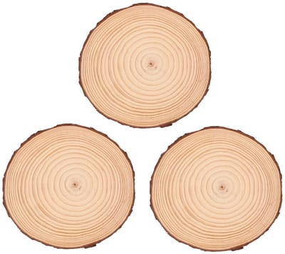 Decoratieve Stapstenen - Tuinpad Oplossingen - Buiten Decoreren - Duurzaam Hout - 20x20x2 cm - Natuurlijk