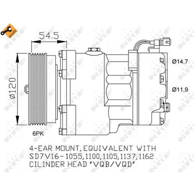 Compressor, airconditioning NRF 32033