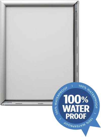Seco kliklijst - formaat A4 - zilver - waterbestendig - fotolijst met 25mm profiel - SE-WPASNF4-SV