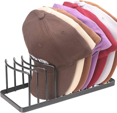 Honkbalpet Hoedorganisator - Ruimtebesparend Standaard voor 10 Petten - Premium Metalen Hoedenrek voor Display en Opberging