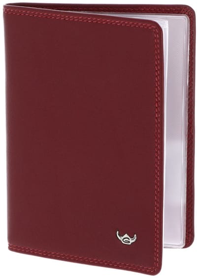 Golden Head Leren identiteitskaarthoesje Polo RFID Protect Ausweisetui 4488 Rot donkerrood