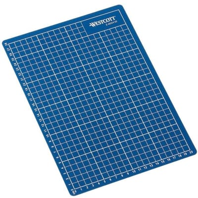 Westcott snijmat A4 - blauw - 300x220mm - 5-laags - zelfherstellend - AC-E46004