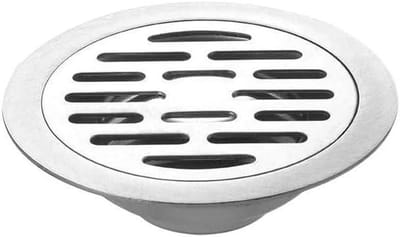 Afvoerput - Vloerzeef - Efficiënte Drainage - Roestvrij Staal - 12 cm - Zilverkleurig