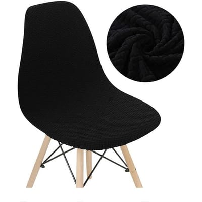 Housse de chaise en velours et tissu polaire, housse de chaise scandinave extensible, housse de siège de salle à manger, pour hôtel, maison, salon 1 Pc
