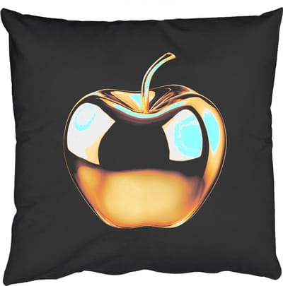 Sierkussens - Kussentjes Woonkamer - 50x50 cm - Appel - Goud - Chrome - Zwart