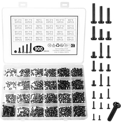 Laptopschroevenset 900 Stuks voor Elektronische Reparatie - Diverse Maten en Hoge Kwaliteit