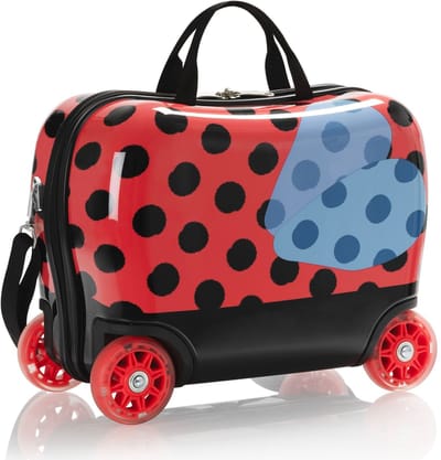 HEYS trolley Fashion Luggage Ride - on Trolley Lady Bug rood 41cm