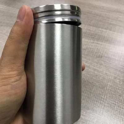 Mini Theebus verzegelde opslagtank Draagbare reis Thee Dozen theeblik containers koffiebus Keuken Specerijen Snoep pot zilver