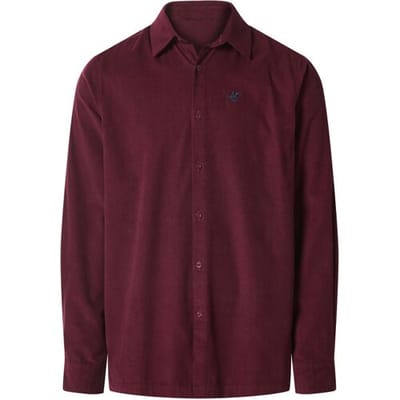 esmara Men Corduroy heren overhemd (Bordeaux, M)