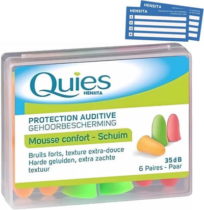 Mousse Oordopjes voor Geluid- en Waterbescherming - 6 Pairs