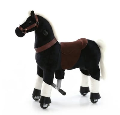 Vrooomy Mechanisch Speelgoed Paard XS - 3 tot 5 jaar - Jongens en meisjes - Rijpaard - Zwart