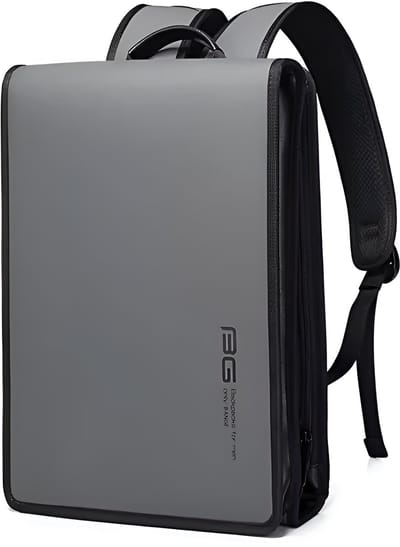 CarryQuest® - Heren Rugzak - Waterdicht + Laptopvak 14.1" - Zakelijk Design - Laptop Rgzak - Reistas Schooltas Stad Zakelijke Rugzak Man - Grijs
