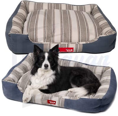 Hondenmand Sofa Medium 70x50 cm – Zacht & Fluffy Hondenbed met Uitneembaar Kussen – Comfortabel Kattenbed – Wasbaar – Voor Hond & Kat – hondenmand medium – hondenbed wasbaar – 78977