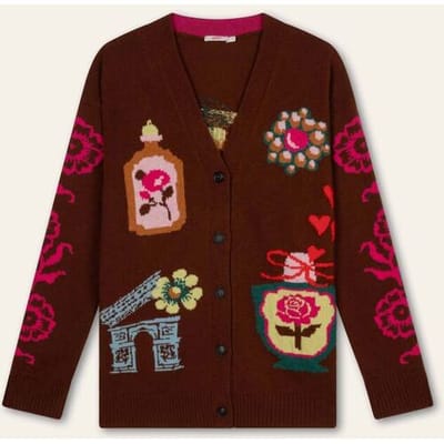 Oilily Vyrel Vest- maatL Hot Chocolate