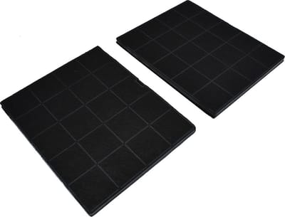AllSpares Koolstoffilter (2St.) voor afzuigkappen geschikt voor AEG-Electrolux AEG ECFBPL01 - Airforce AFFCAF16 - Electrolux AEG Zanussi 9029865756 en Novy 508-900758 (237x192x10mm)