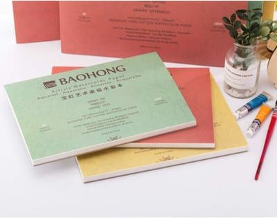 Aquarelpapier Blok 20 Vellen 100% Katoen 150 lb/300 GSM voor Kunstenaars