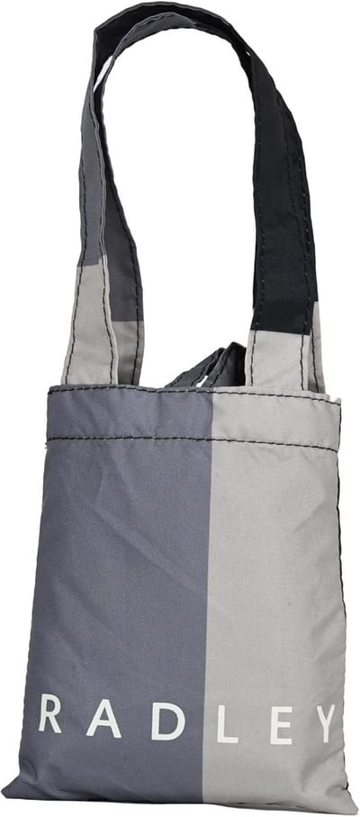 Grote Opvouwbare Shopper Tote Tas voor Dames - Duurzaam Reistas - Zwart Gestreept