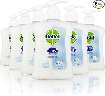 Dettol Handwas Met E45 Zachtheid - Kamille 6 x 250ml