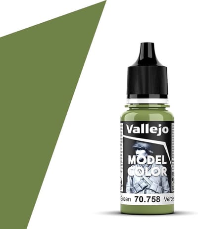Vallejo Hobbyverf Acrylverf - 70758 Model Color - Bright Green - Acryl - Verf flesje - 18 ml