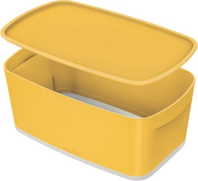 Leitz MyBox Cosy Klein met Deksel, Opbergdoos Warm geel