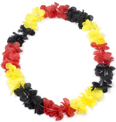Folat Bloemenketting Duitsland 59 Cm Polyester Zwart/rood/geel