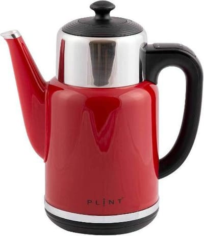 P L I N T | Rood |  Nieuwste model retro, BPA vrije, waterkoker met variabele temperatuurinstelling en geïntegreerde warmhoudkan | *** Nu met drie jaar garantie!