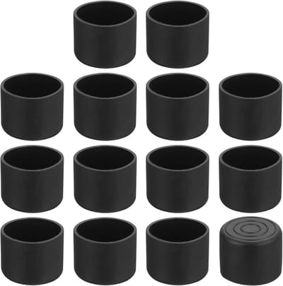 Stoelpootdoppen - Meubelvoetjes - Vloer Beschermen - Geluidsdempend - 14 Stuks - Zwart