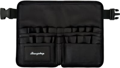 Boozyshop ® Professoinele Heuptas Voor Make up Artist - Visagie - Voor opbergen make up kwasten - Ultimate Pro Makeup Brush Belt Large - Verstelbare riem - Met rits - Zwart