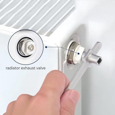 Ontluchtingssleutel Set - Verwarmingssleutel Radiator - Radiatoren Ontluchten - Roestvrij Staal - 5 mm Vierkant - Zilverkleurig