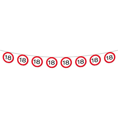 Folat - Vlaggenlijn verkeersbord 18 (12 meter)
