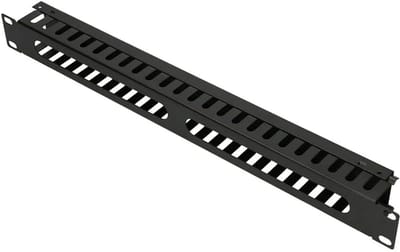 Voorpaneel voor Kast - Afdekplaat Netwerk - Serverkast Organisatie - Verbeterde Luchtstroom - 1U 19 inch - Zwart