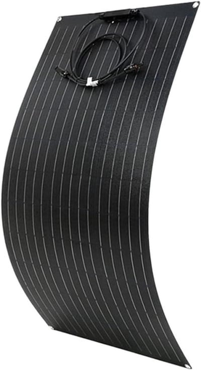 Zonnepaneel Kit - Flexibel Zonnecel Paneel - Energie Opwekken - Monokristallijne Cellen - 950x500mm - Zwart
