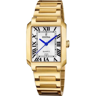 Festina F20680/1 Dames Horloge - Mineraalglas - Roestvrijstaal/Staal - Ø 33 mm - Quartz - Vouw/Vlindersluiting - 5 ATM (douchen)