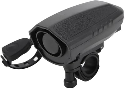 Allecto - Elektrische Fietsbel - Handvat Alarm met 110 dB Geluid - Modern Zwart - Veiligheidsfunctie - Duidelijke Waarschuwing - Geschikt voor Fiet...