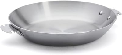 Roestvrijstalen Pan - Koekenpan Keukenpan - Professioneel Koken - Ovenbestendig Vaatwasserbestendig - 28 cm - Zilver