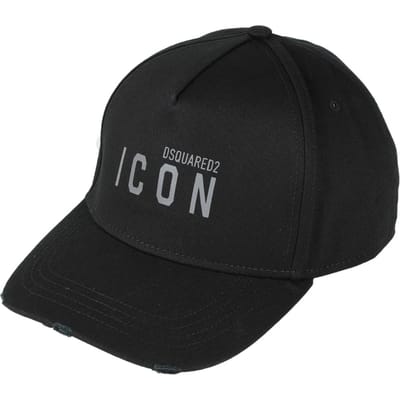 Dsquared2 Icon Logo Grijs Logo Zwarte Hoed