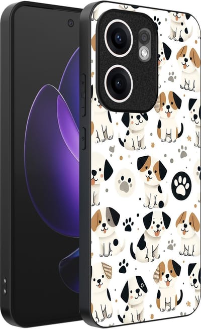 Smartphonica Telefoonhoesje Geschikt voor Oppo Reno 13F met honden opdruk - TPU backcover case dog design geschikt voor Oppo Reno 13F