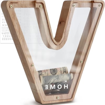 Aangepaste Houten Spaarpot, Transparant en Creatief, Ideaal als Verjaardagscadeau voor Kinderen, Decoratie en Souvenir