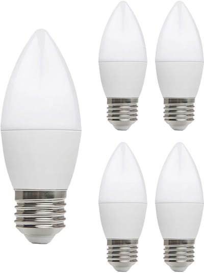 Kobi LED Lamp Kaarsvorm E27 8.5W - 806lm - 4000K - 230V - Voor Hal, Overloop of Werkplek - 5 stuks