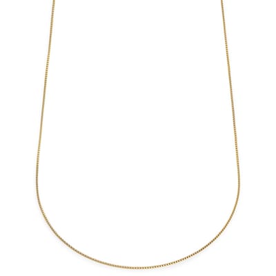 Essentials | 1 mm Goudkleurige Ketting met Gebogen Venetiaanse Schakels