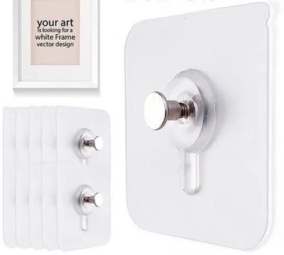 5 Stuks Sterke Zelfklevende Haken – Fotolijst & Poster Haken – Geen Boren Nodig – Waterdicht & Duurzaam – Keuken & Badkamer Accessoires