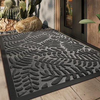 Commerciële Eenvoudige Entree Deur Schrapende Zand- en Stofverwijdering Rubberen Entree Mat Gemakkelijk Onderhoud Antislip Matten 43*75cm