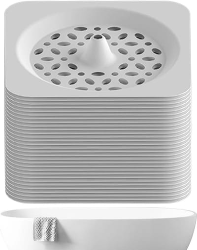 Douche Afvoer Rooster - Gootsteen Zeef Stop - Verstopping Voorkomen - Haar Vanger - 35 inch - Grijs