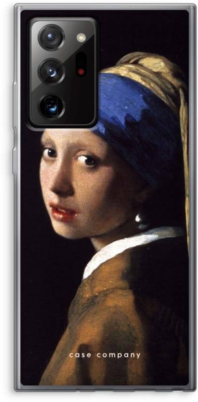 Case Company® - Hoesje geschikt voor Samsung Galaxy Note 20 Ultra hoesje - The Pearl Earring - Soft Cover Telefoonhoesje - Bescherming aan alle Kanten en Schermrand