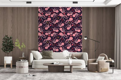 Behang - Fotobehang Octopus - Baby - Design - Breedte 165 cm x hoogte 220 cm