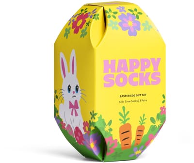 Happy Socks kids giftbox 3P sokken easter multi