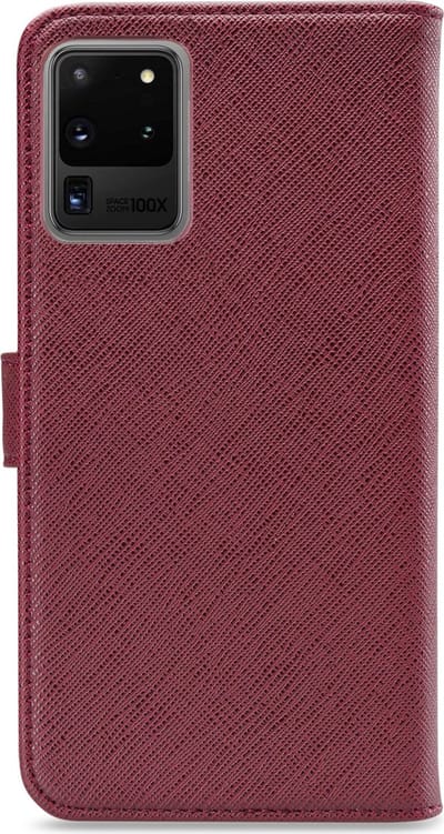 My Style Telefoonhoesje geschikt voor Samsung Galaxy S20 Ultra Hoesje | My Style Flex Wallet Bookcase Portemonnee | Pasjeshouder voor 3 Pasjes | Telefoonhoesje voor Pinpas / OV Kaart / Rijbewijs - Bordeaux | Bordeaux rood