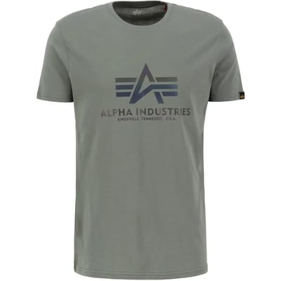 Reflecterend regenboog T-shirt Alpha Industries Basic
